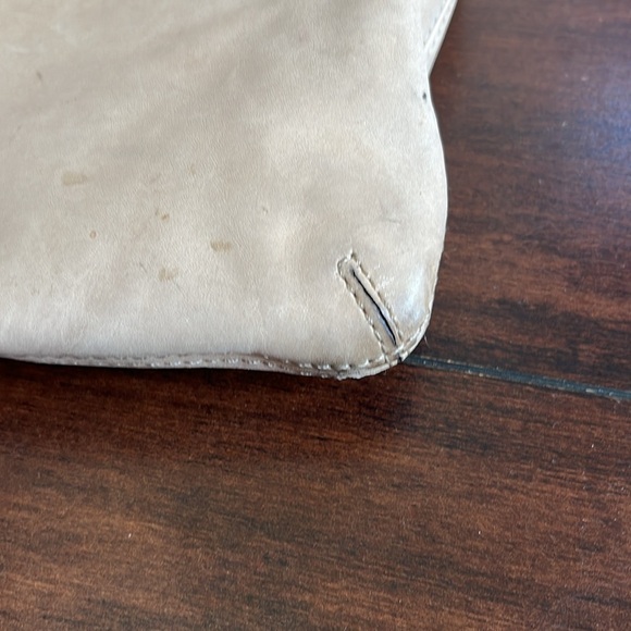 Coach Poppy Leather Colorblock Perri Hippie Covertible Bag Cream Yellow Mauve - Picture 11 of 16